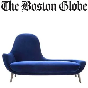 Poliform - Mad chaise lounge by Marcel Wanders - in Boston Globe April 8 2016 - at Showroom