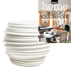 Dedon - Babylon ceramic stool - in Boston Home Winter 2013 - at Showroom
