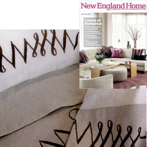 Muse Group - Egyptian cotton bedding - in New England Home March–April 2012 - at Showroom