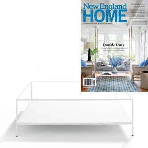 De Padova - Quadrato Espositore coffee table - in New England Home March–April 2017 - at Showroom