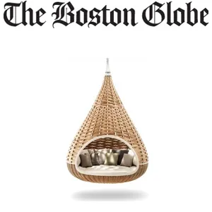 Dedon - Hanging Nestrest - in Boston Globe Style June 7 2014 - at Showroom