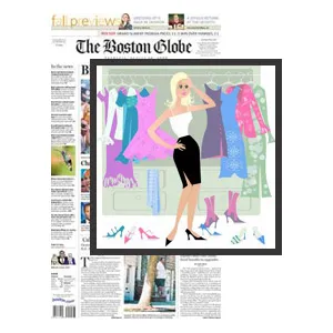 Poliform - freestanding closet system - in Boston Globe August 2008 - at Showroom