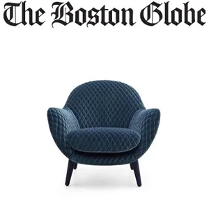 Poliform - Mad Queen chair by Marcel Wanders - in Boston Globe November 7 2015 - at Showroom