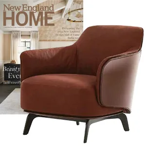 Poliform - Kaori armchair by Jean-Marie Massaud - in New England Home November–December 2022 - at Showroom