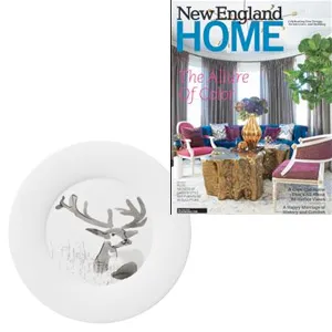 Hering Berlin - Piqueur dinnerware - in New England Home May–June 2015 - at Showroom