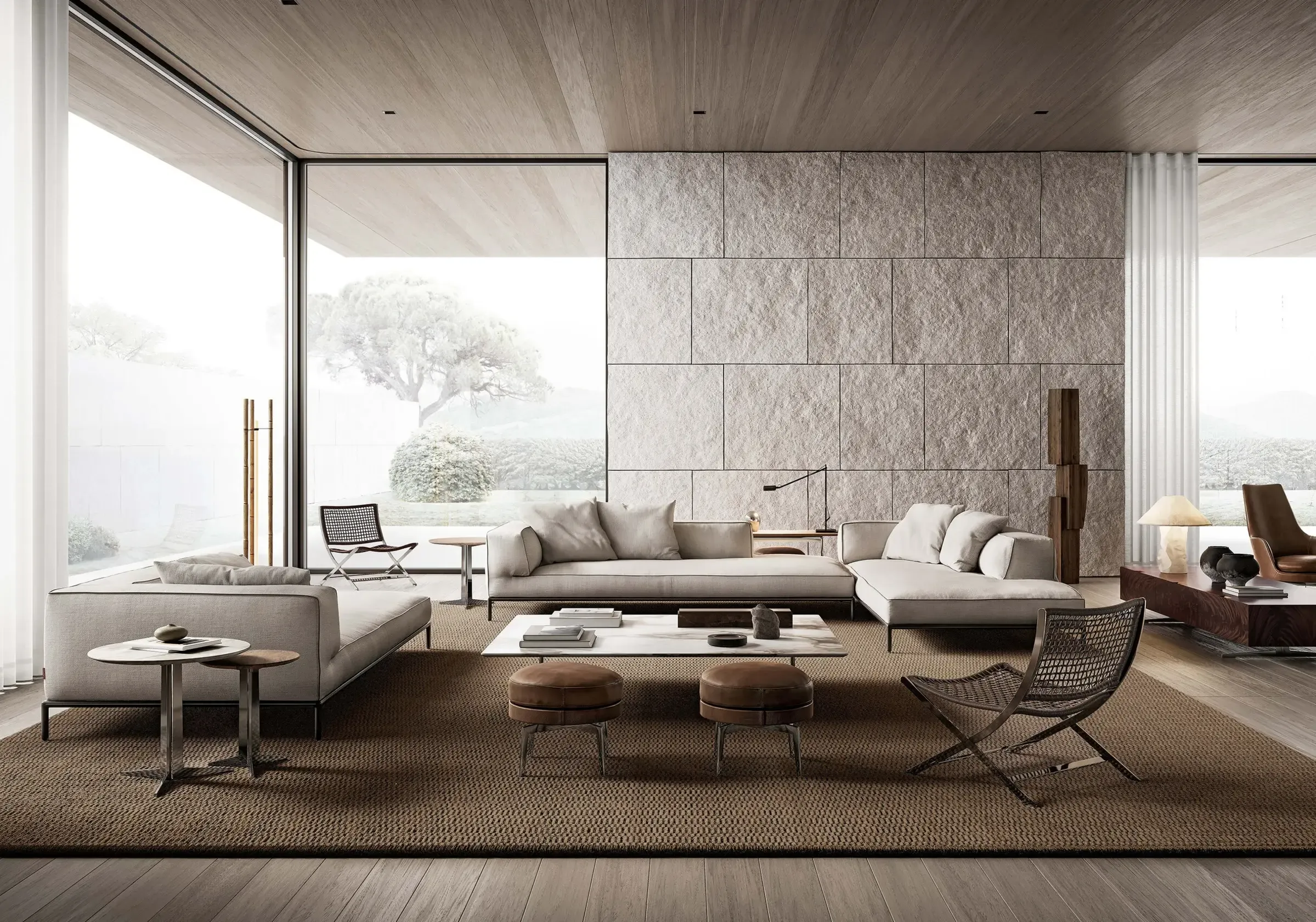 flexform perry up sofa and armchairs