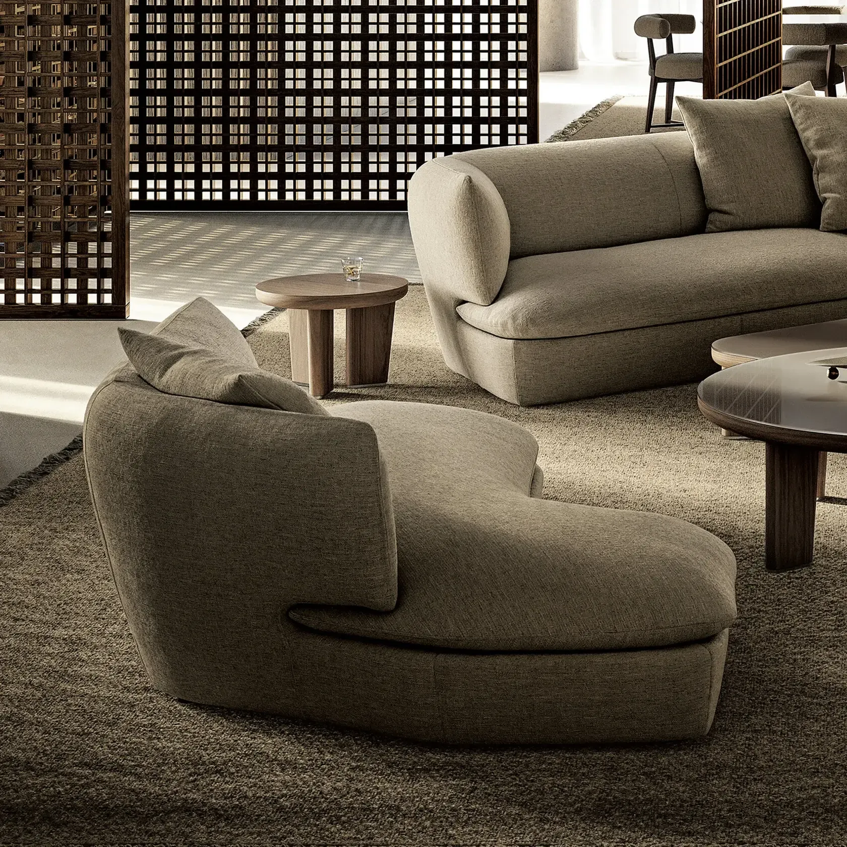 flexform quincy chaise longue