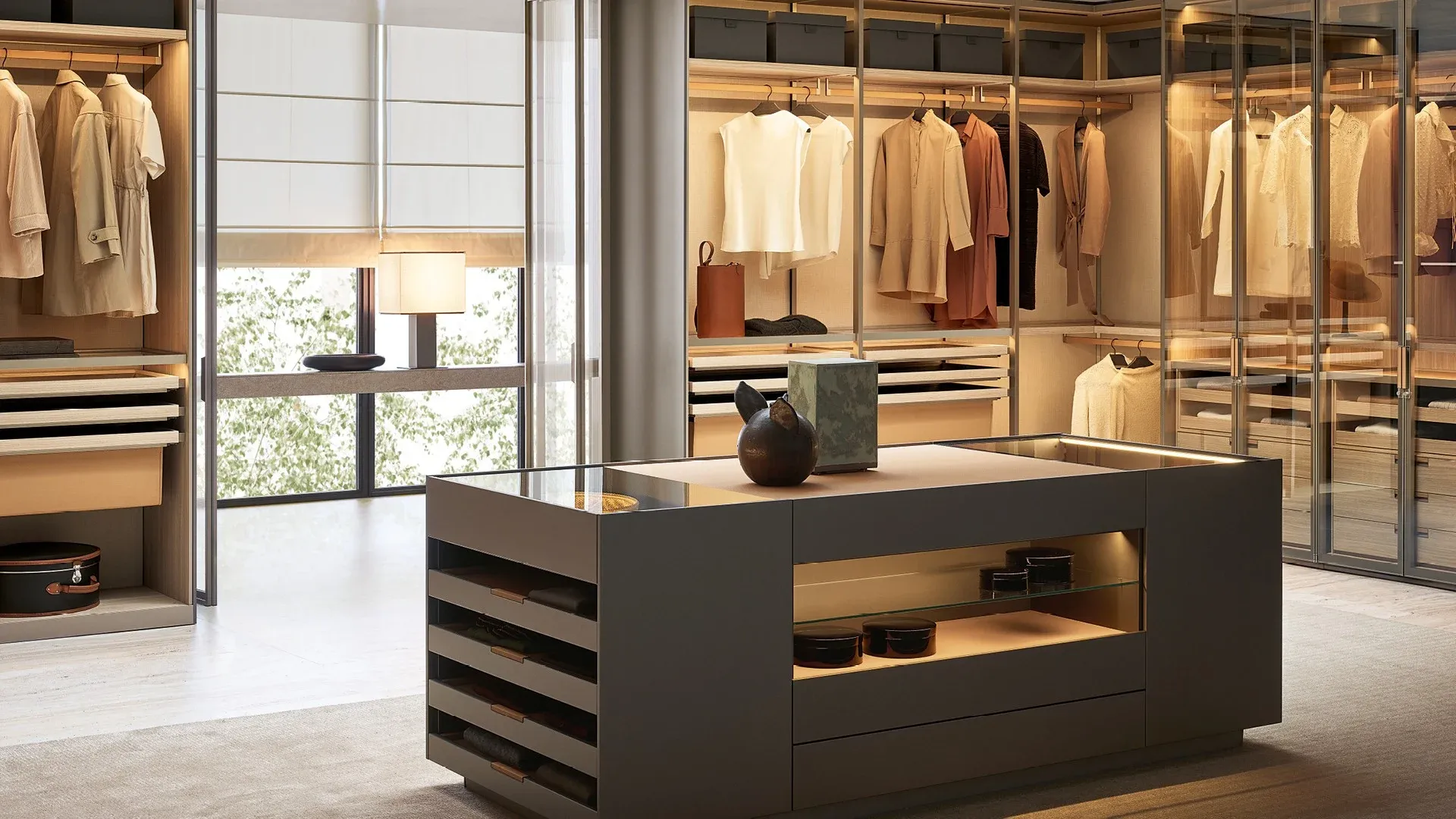 poliform senzafine walk-in closet, second view
