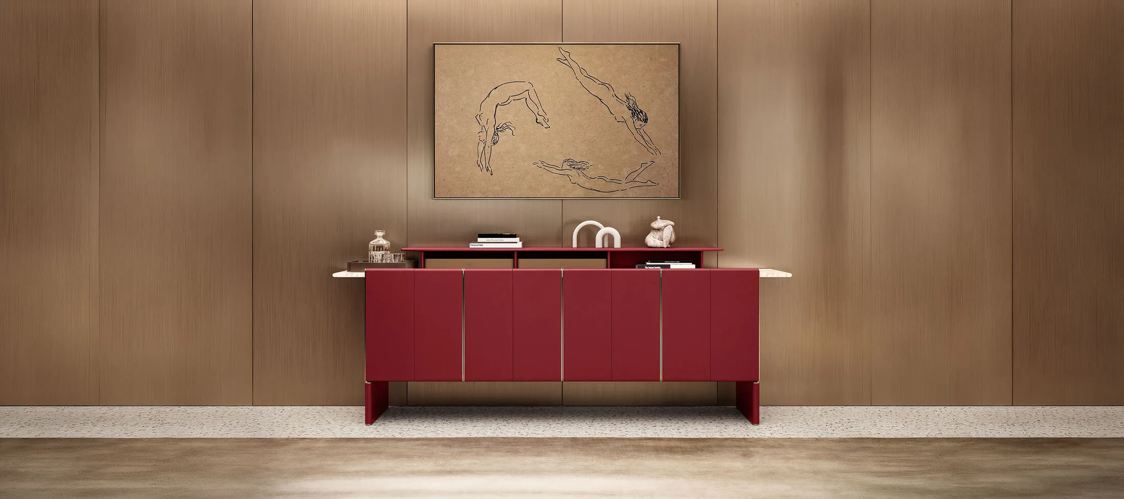 poltrona frau zabriskie low cabinet